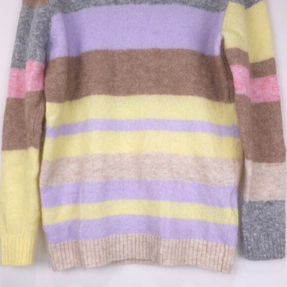 Acne Studios Kalbah Mohair Wool Stripe Longline Oversized Sweater, Size XXS, EUC - Picture 7 of 16